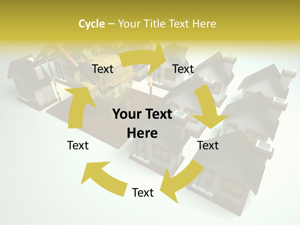 Transparent House With Surprise Money-Box PowerPoint Template