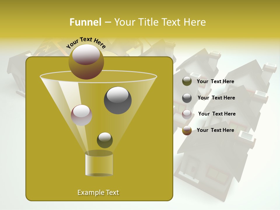 Transparent House With Surprise Money-Box PowerPoint Template