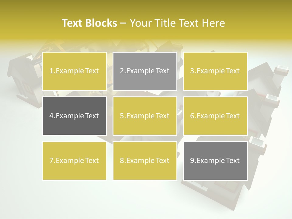 Transparent House With Surprise Money-Box PowerPoint Template
