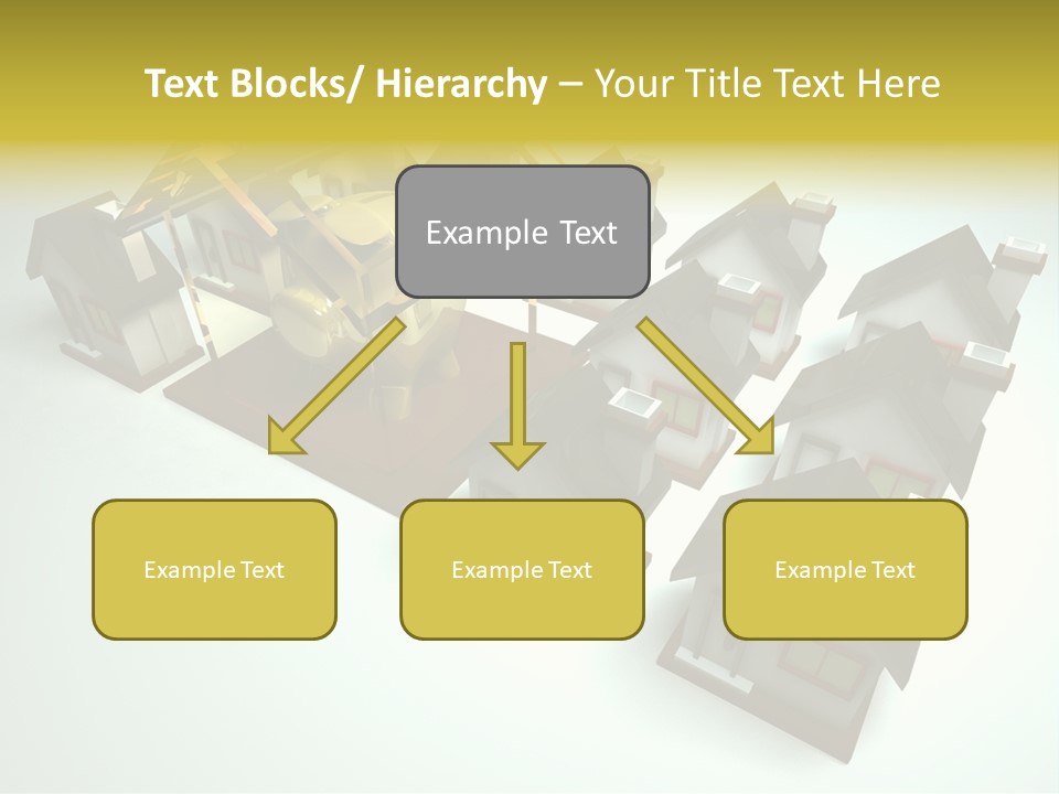 Transparent House With Surprise Money-Box PowerPoint Template