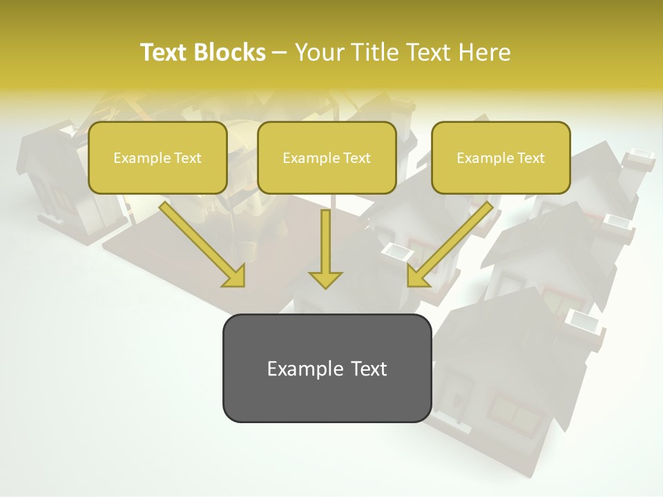 Transparent House With Surprise Money-Box PowerPoint Template