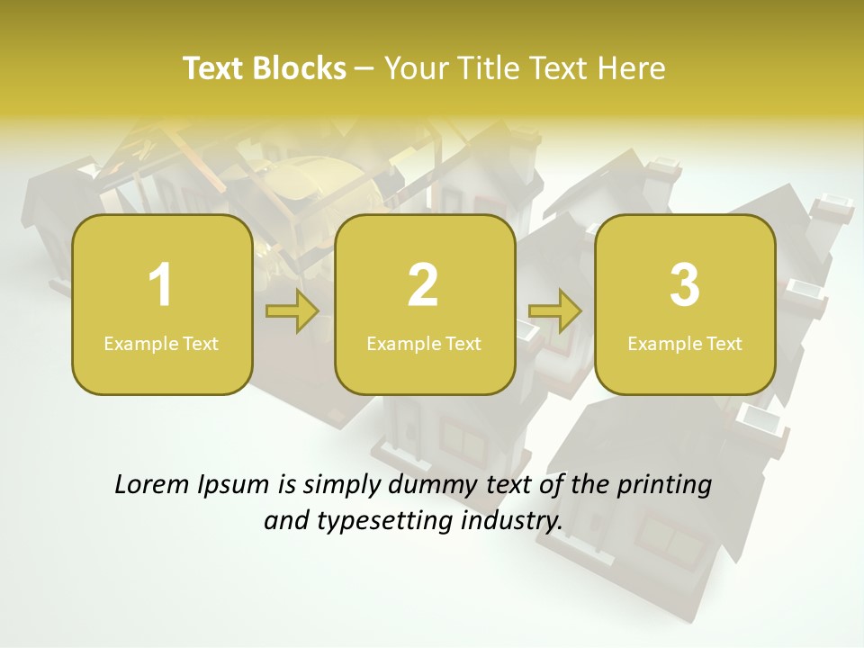 Transparent House With Surprise Money-Box PowerPoint Template