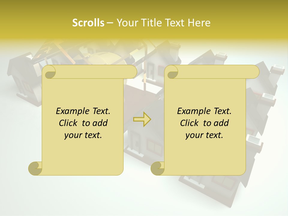 Transparent House With Surprise Money-Box PowerPoint Template