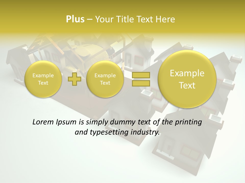 Transparent House With Surprise Money-Box PowerPoint Template