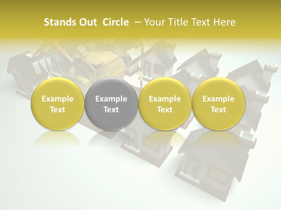 Transparent House With Surprise Money-Box PowerPoint Template