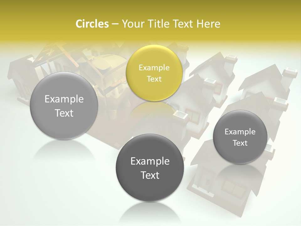 Transparent House With Surprise Money-Box PowerPoint Template