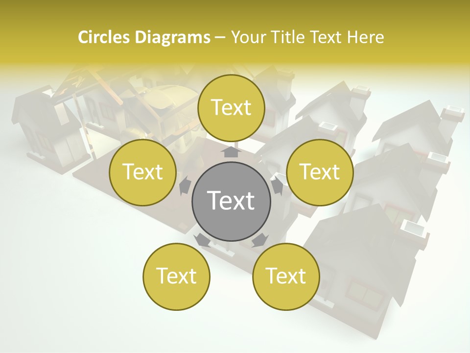 Transparent House With Surprise Money-Box PowerPoint Template