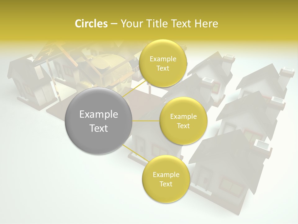 Transparent House With Surprise Money-Box PowerPoint Template