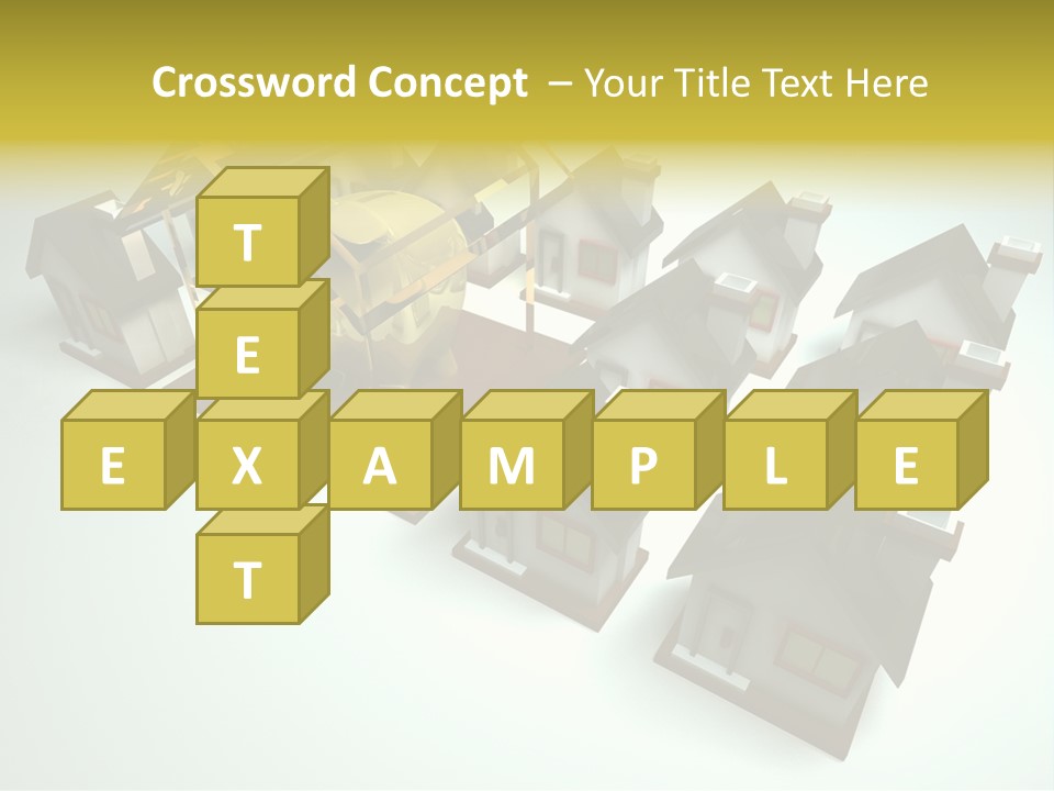 Transparent House With Surprise Money-Box PowerPoint Template