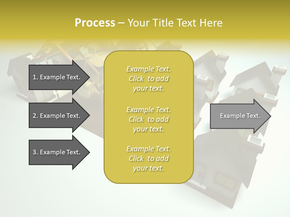 Transparent House With Surprise Money-Box PowerPoint Template