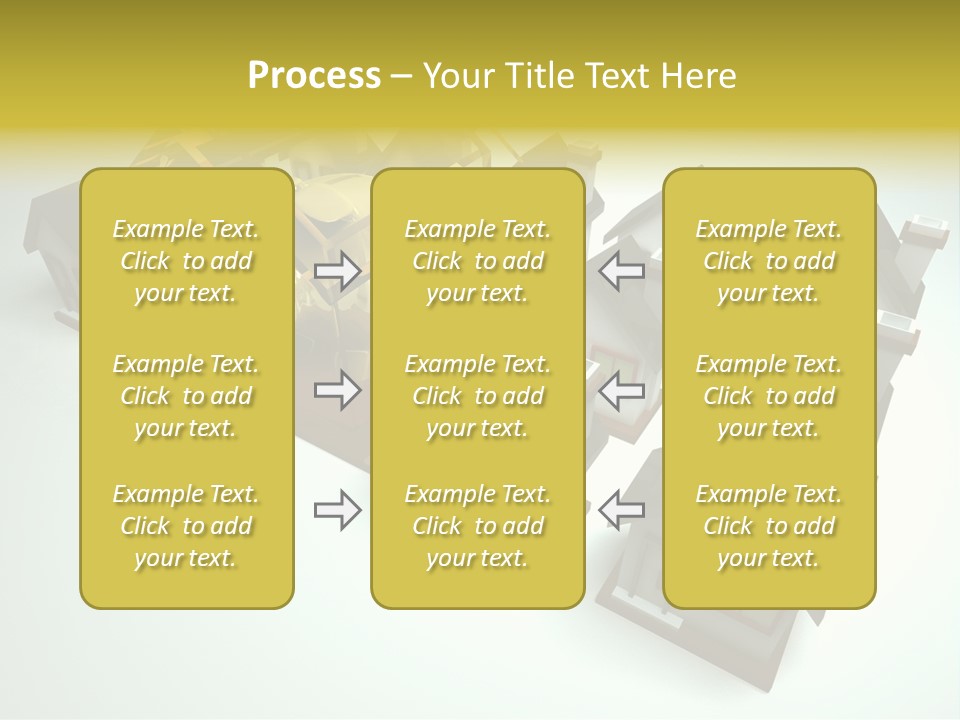 Transparent House With Surprise Money-Box PowerPoint Template