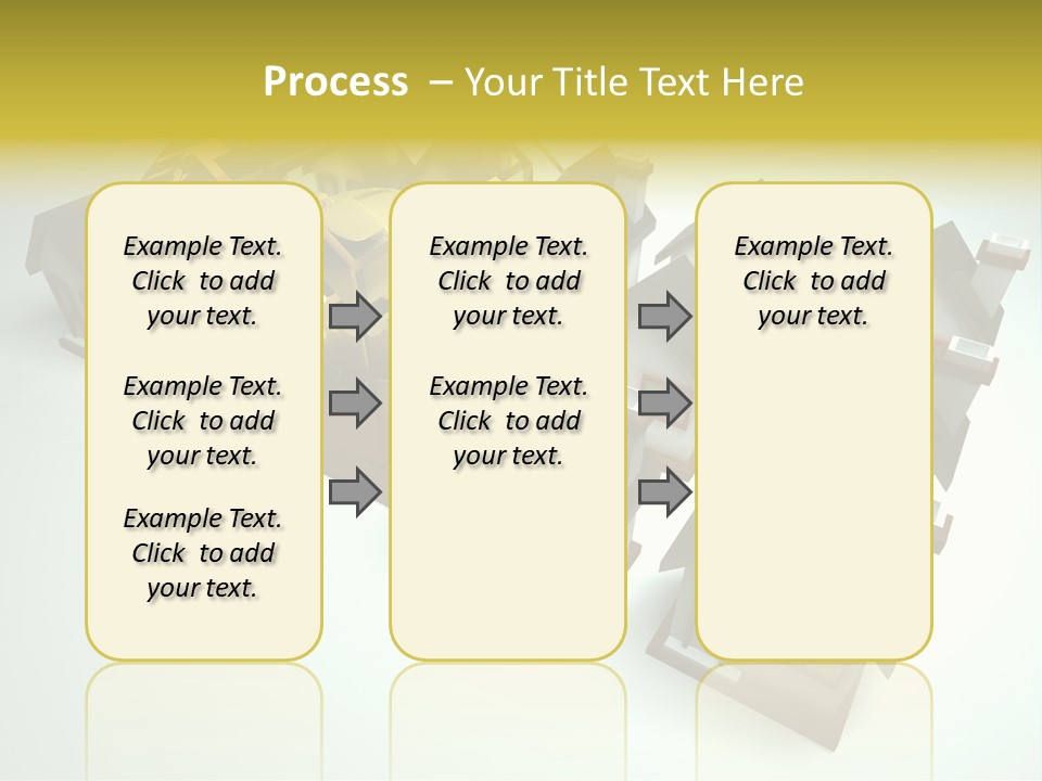 Transparent House With Surprise Money-Box PowerPoint Template