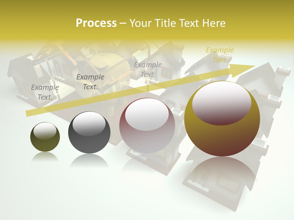 Transparent House With Surprise Money-Box PowerPoint Template