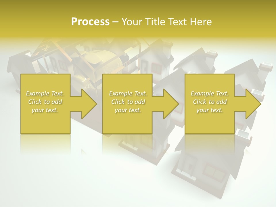 Transparent House With Surprise Money-Box PowerPoint Template