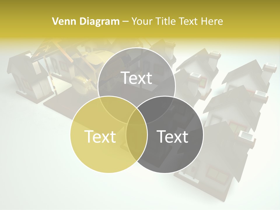 Transparent House With Surprise Money-Box PowerPoint Template