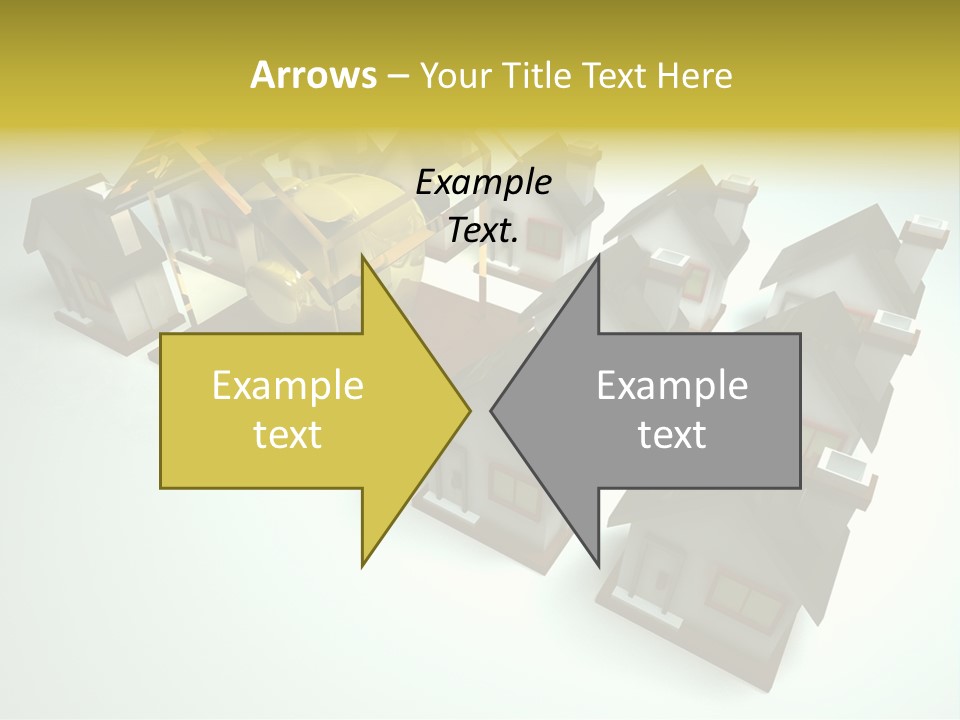 Transparent House With Surprise Money-Box PowerPoint Template