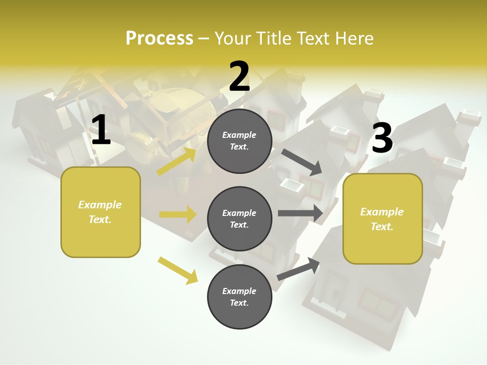 Transparent House With Surprise Money-Box PowerPoint Template
