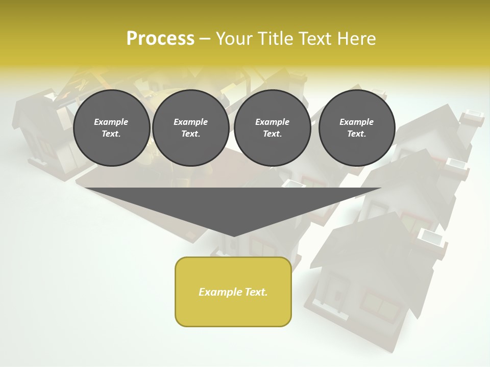 Transparent House With Surprise Money-Box PowerPoint Template