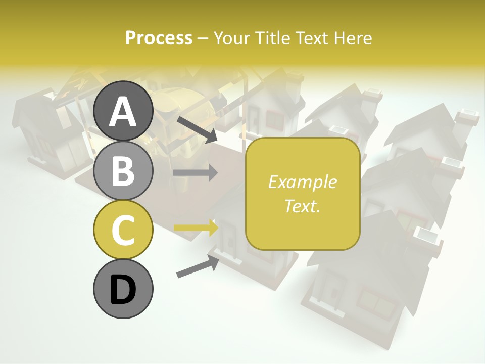 Transparent House With Surprise Money-Box PowerPoint Template