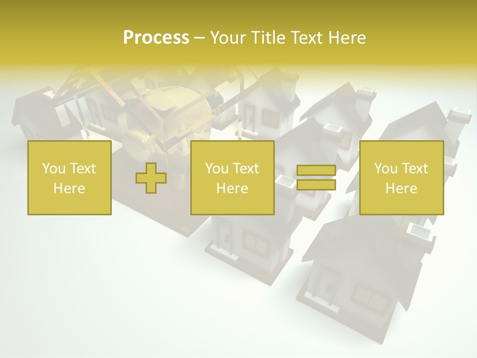 Transparent House With Surprise Money-Box PowerPoint Template