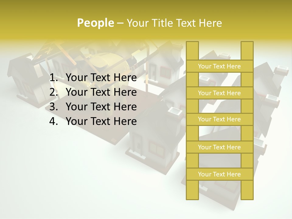 Transparent House With Surprise Money-Box PowerPoint Template