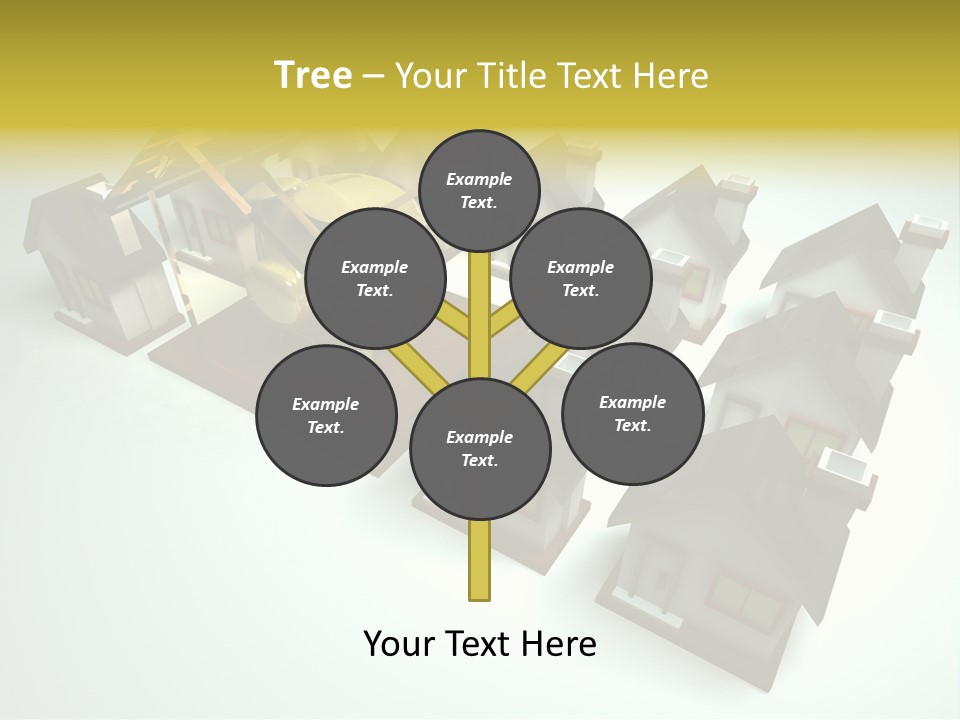 Transparent House With Surprise Money-Box PowerPoint Template