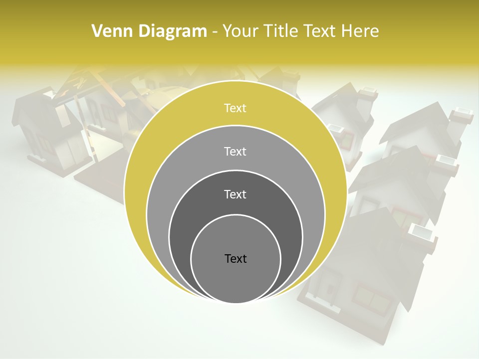Transparent House With Surprise Money-Box PowerPoint Template