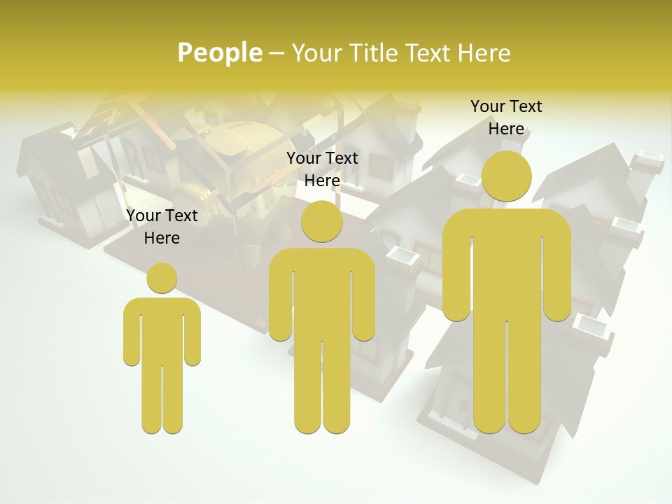 Transparent House With Surprise Money-Box PowerPoint Template