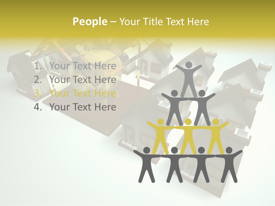 Transparent House With Surprise Money-Box PowerPoint Template