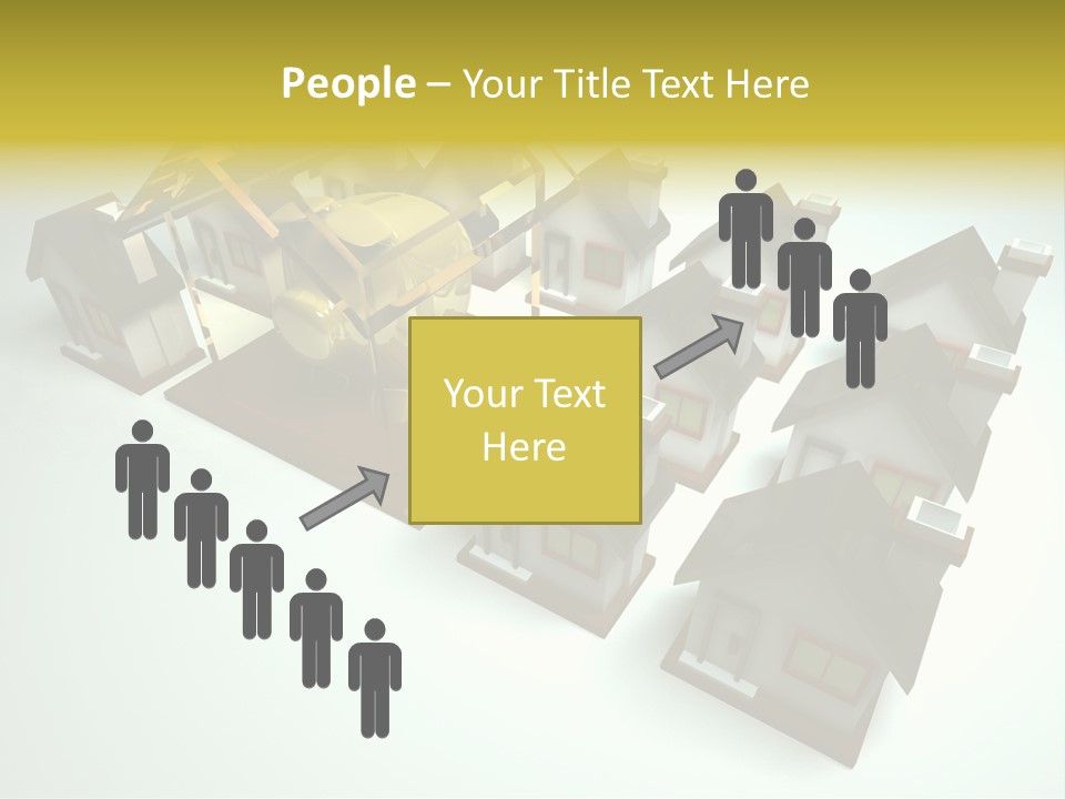 Transparent House With Surprise Money-Box PowerPoint Template