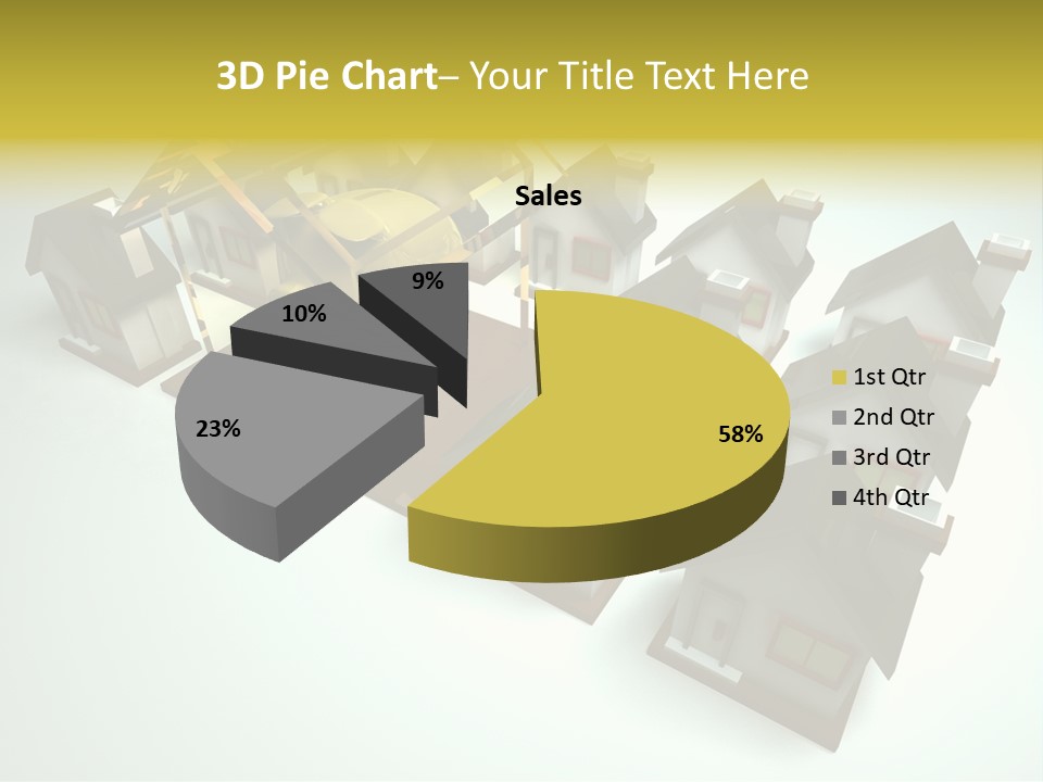 Transparent House With Surprise Money-Box PowerPoint Template