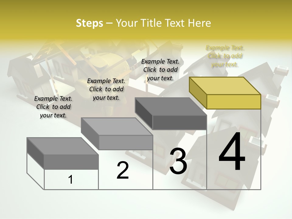 Transparent House With Surprise Money-Box PowerPoint Template
