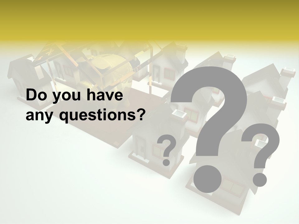 Transparent House With Surprise Money-Box PowerPoint Template