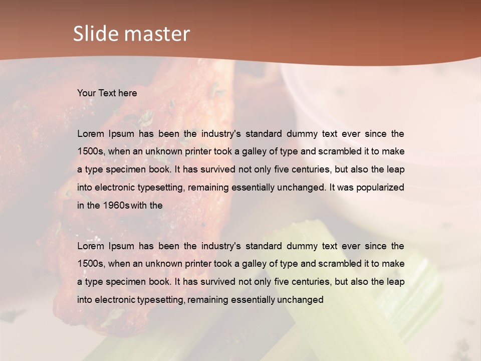 Tasty Buffalo Wings PowerPoint Template