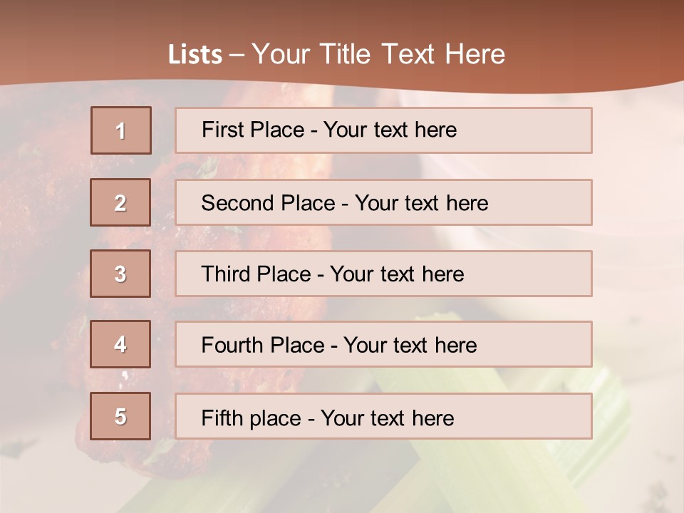 Tasty Buffalo Wings PowerPoint Template