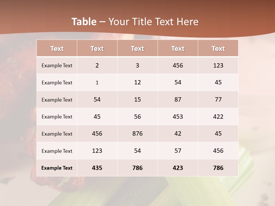Tasty Buffalo Wings PowerPoint Template