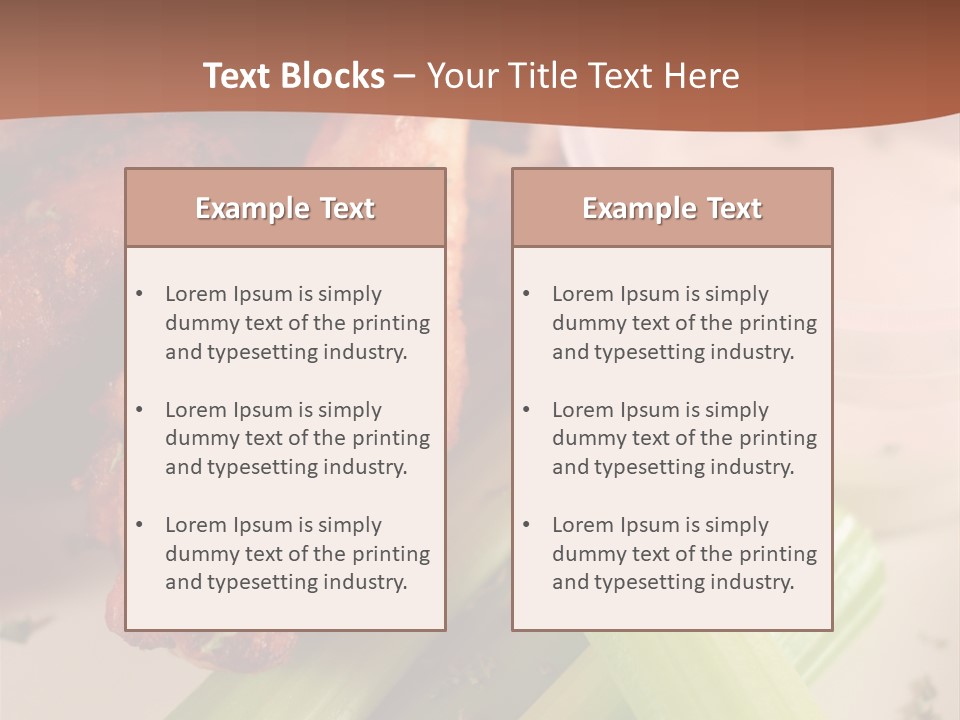 Tasty Buffalo Wings PowerPoint Template