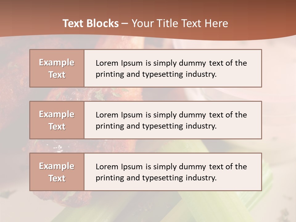 Tasty Buffalo Wings PowerPoint Template