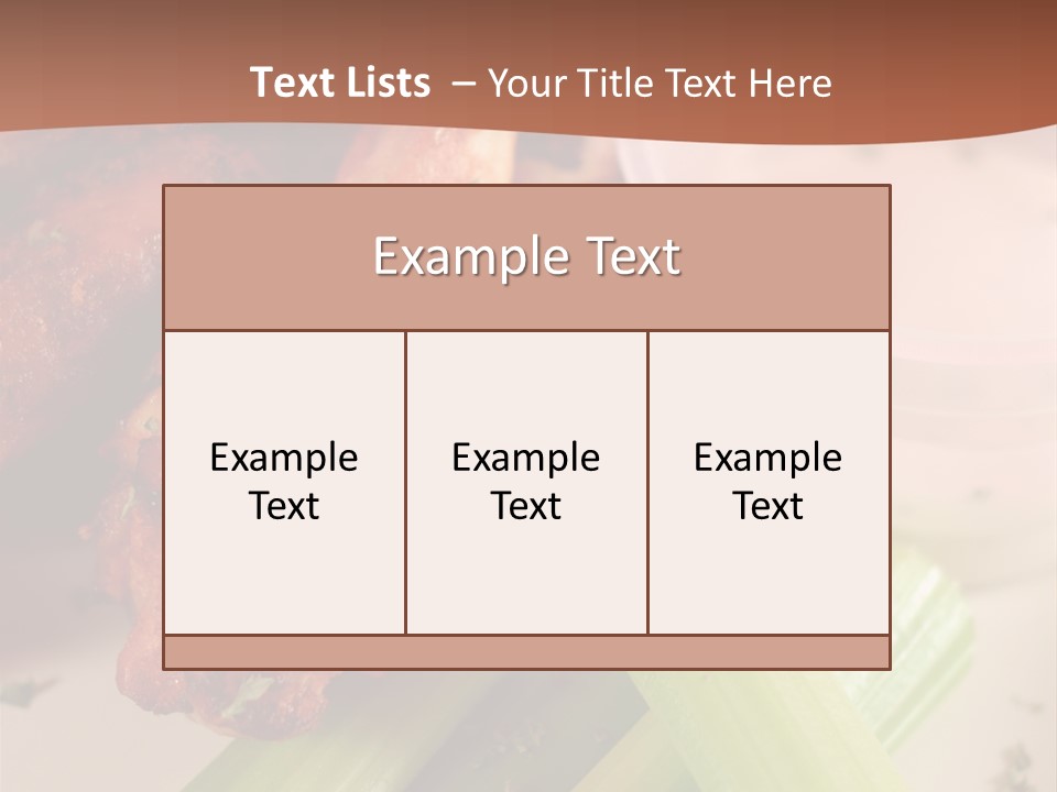 Tasty Buffalo Wings PowerPoint Template