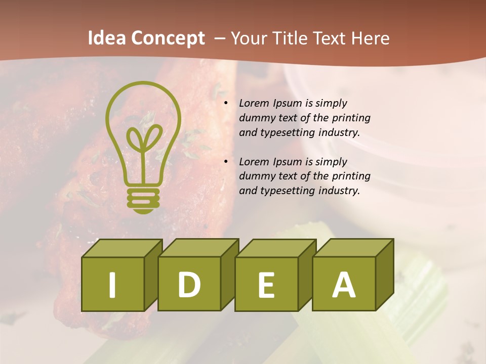 Tasty Buffalo Wings PowerPoint Template