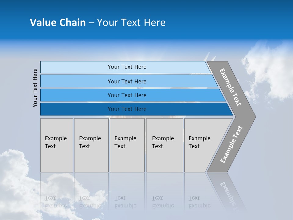 Dove In The Air With Wings Wide Open In-Front Of The Sun PowerPoint Template
