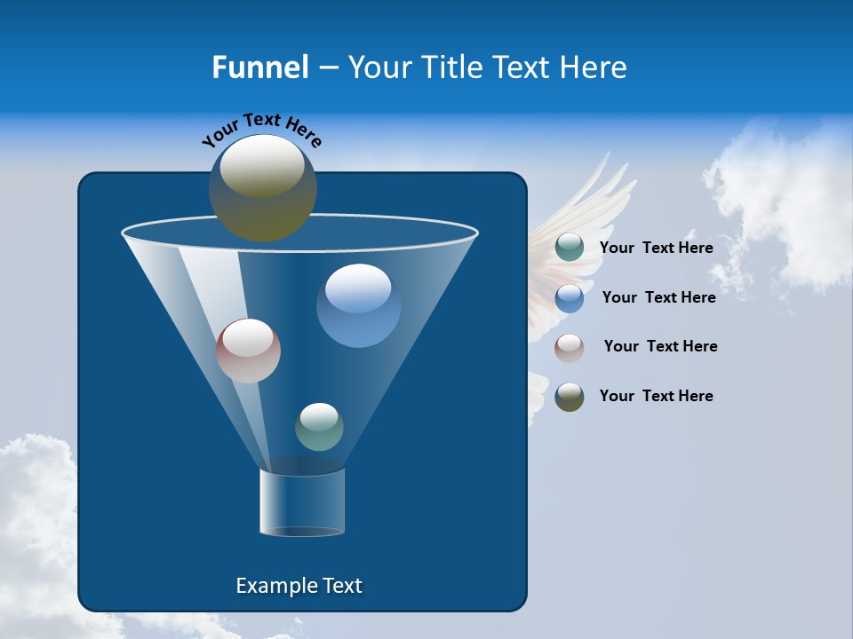 Dove In The Air With Wings Wide Open In-Front Of The Sun PowerPoint Template