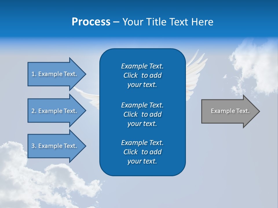 Dove In The Air With Wings Wide Open In-Front Of The Sun PowerPoint Template