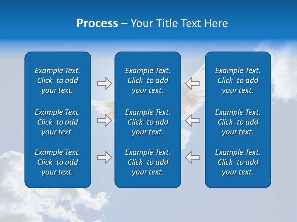 Dove In The Air With Wings Wide Open In-Front Of The Sun PowerPoint Template