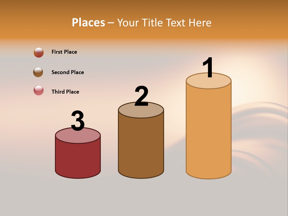 A Brown And Black Background With Waves PowerPoint Template