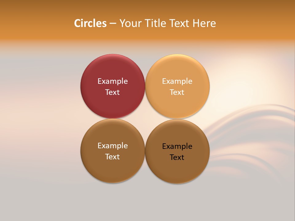 A Brown And Black Background With Waves PowerPoint Template