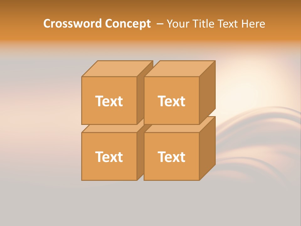 A Brown And Black Background With Waves PowerPoint Template