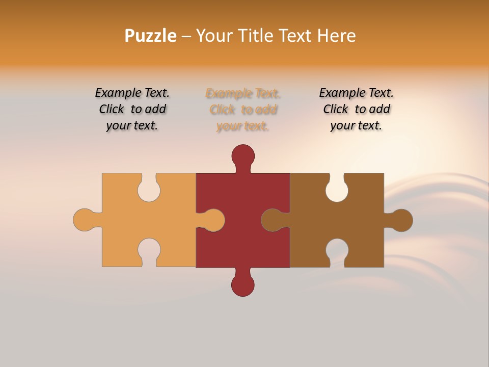 A Brown And Black Background With Waves PowerPoint Template