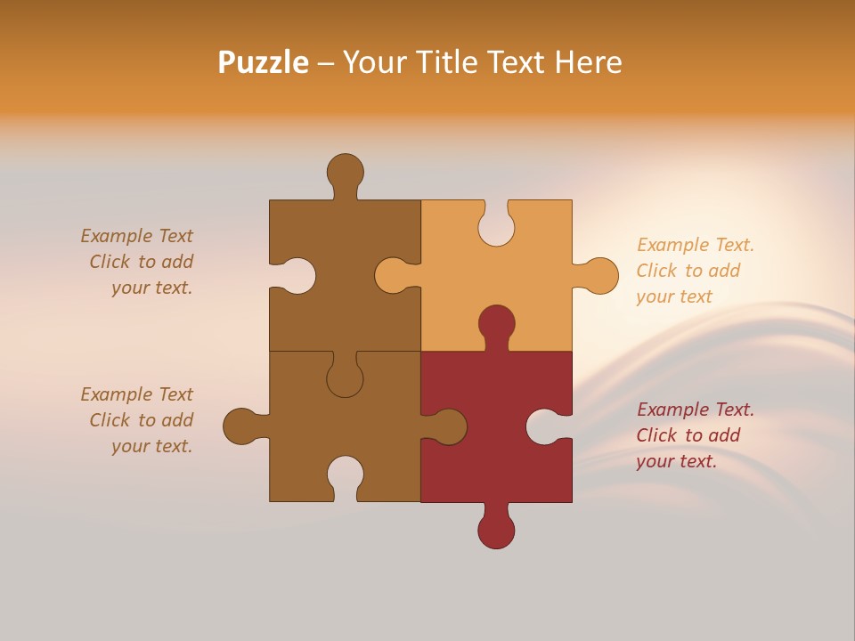 A Brown And Black Background With Waves PowerPoint Template