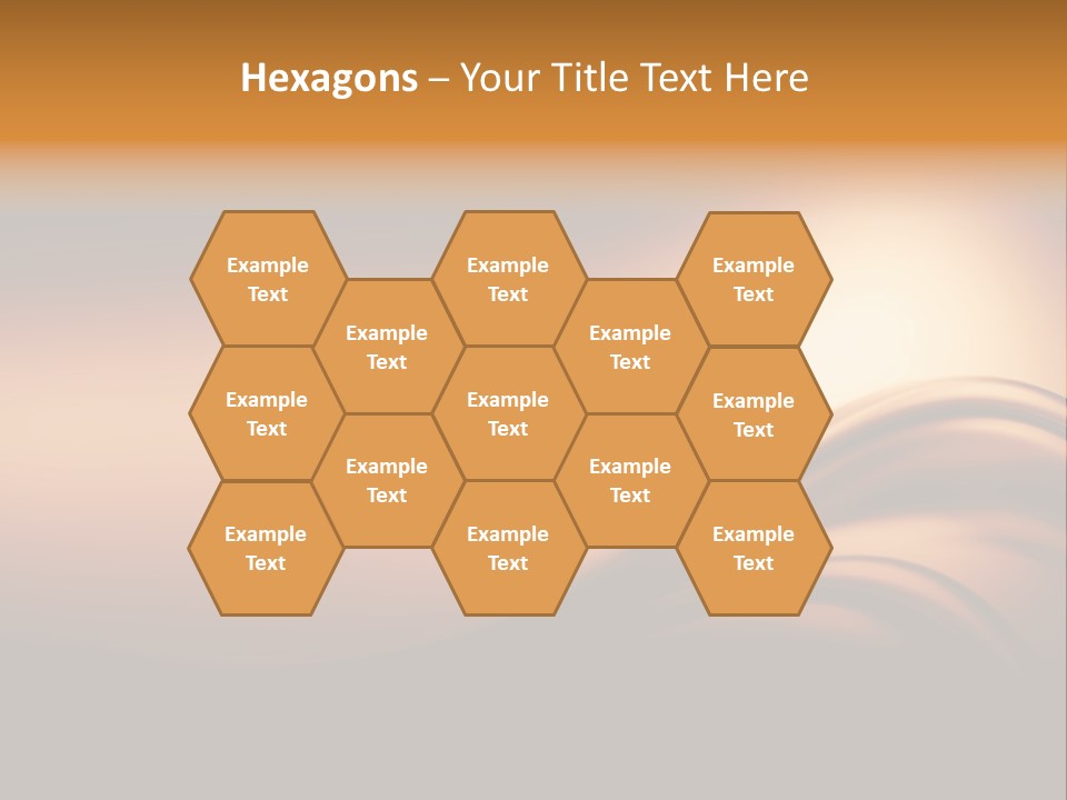 A Brown And Black Background With Waves PowerPoint Template